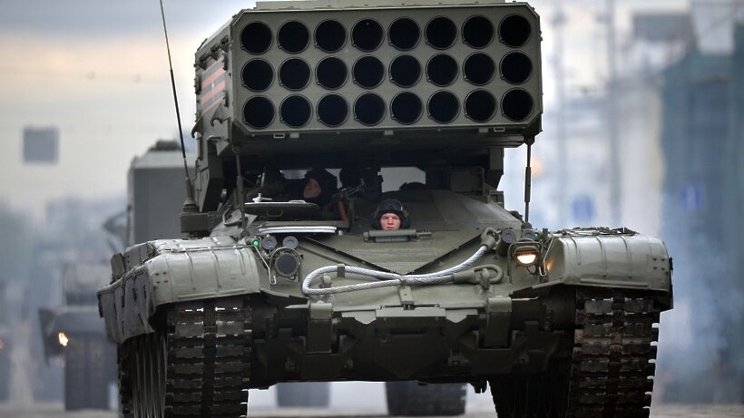    Тяжёлая огнемётная система залпового огня "Буратино" (ТОС -1А) ©Павел Лисицын РИА Новости