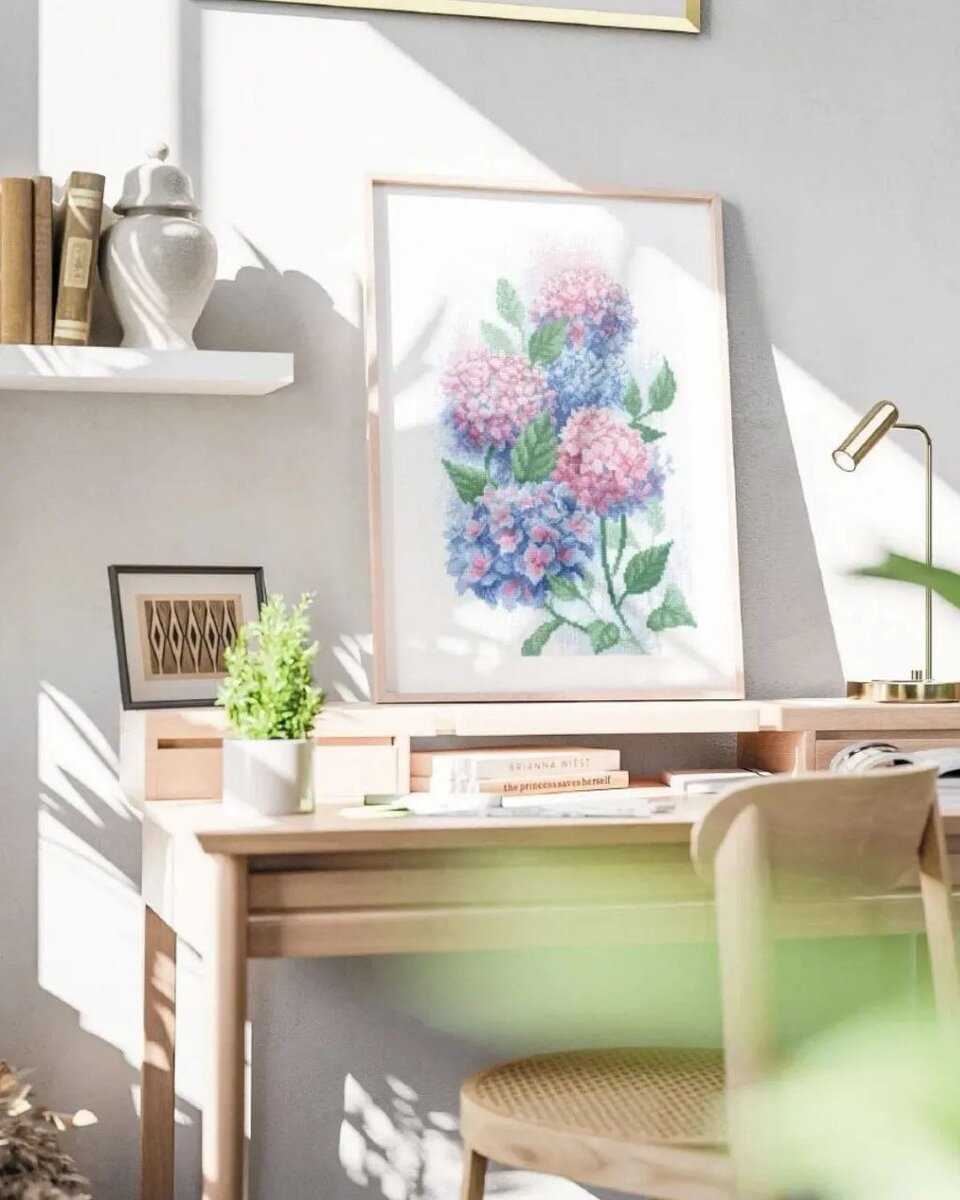 "Грация гортензий" Набор для вышивки Риолис