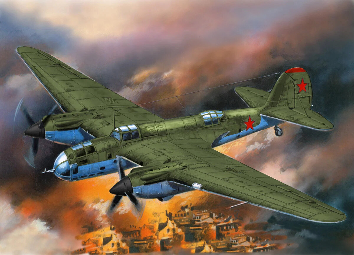 Рисунок бомбардировщика Ар-2. Источник: http://warwall.ru/