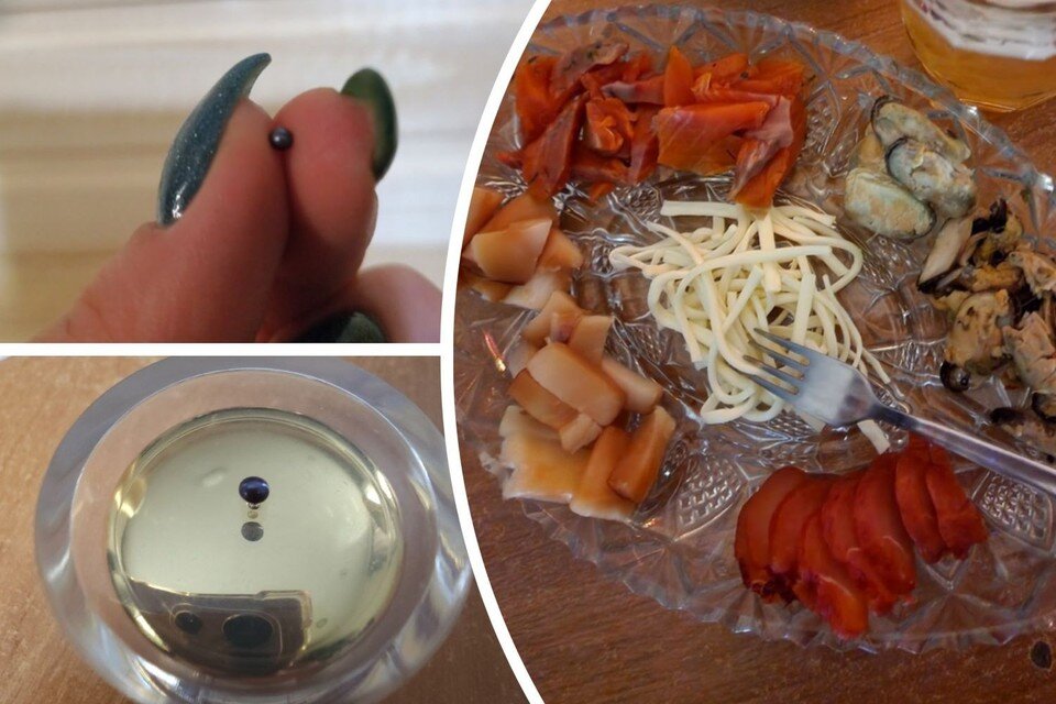     Маленькая жемчужина попалась в обычной мидии из супермаркета. Фото: предоставлено героиней публикации.