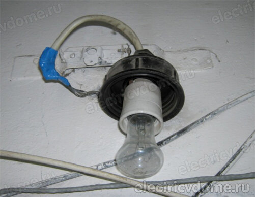 подключение лампы через диод