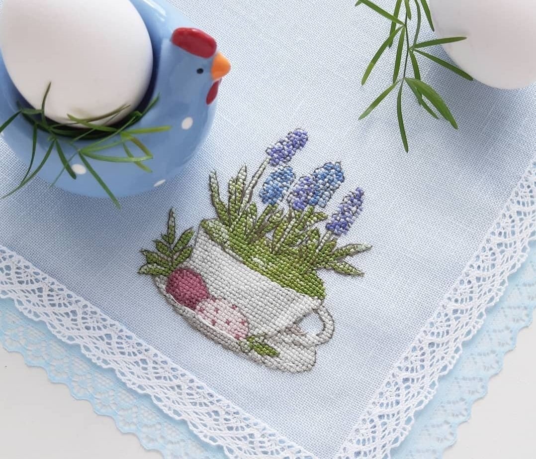 Фото: Рукоделие в УСАДЬБУШКЕ. Салфетка с вышивкой