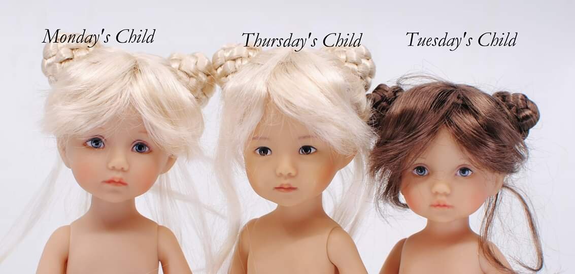 Слева направо: Бонека Понедельник, Четверг и Вторник.