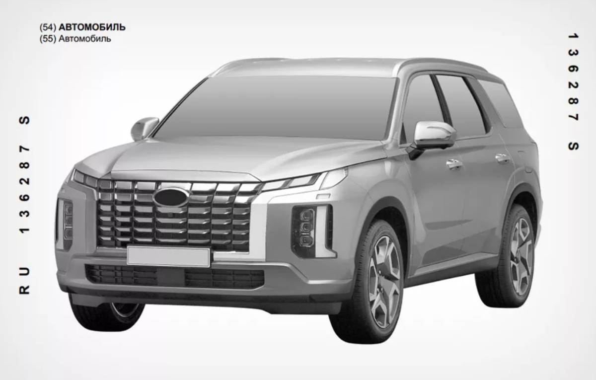    Официальных продаж Hyundai Palisade в России нет, но патент на этот кроссовер оформлен
