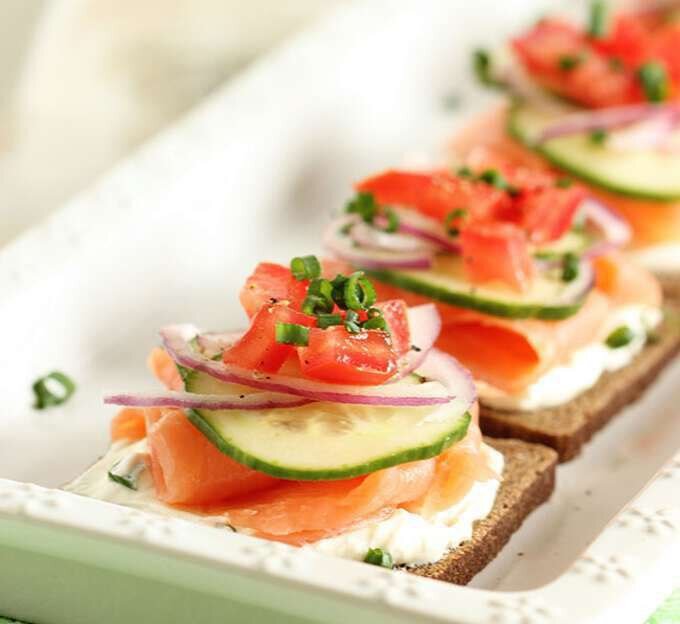 Бутерброд из сёмги.