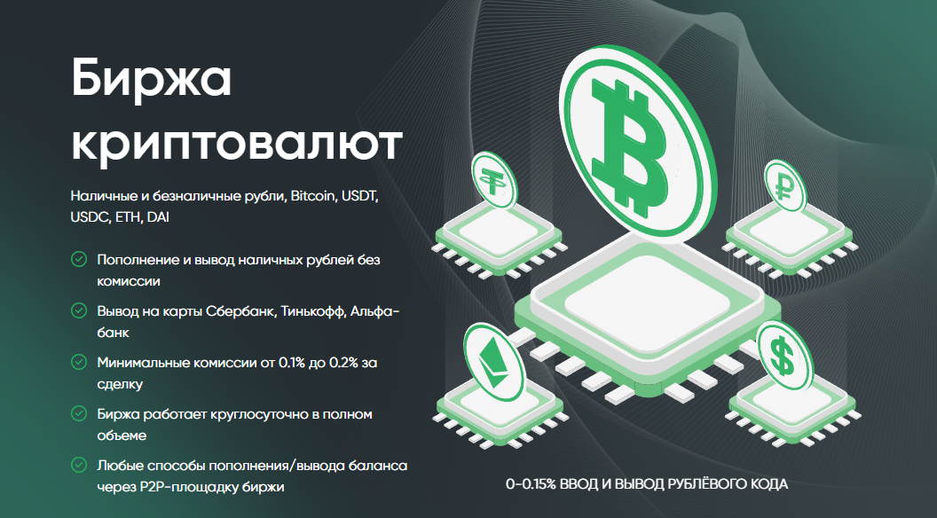 Биржа криптовалют с минимальными комиссиями