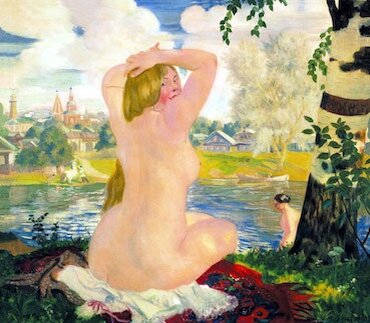 Б.Кустодиев «Купальщица»
