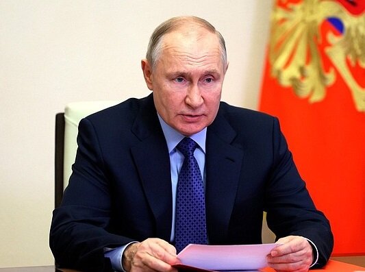 В. Путин, совещание Совета Безопасности. Фото: пресс-служба Кремля