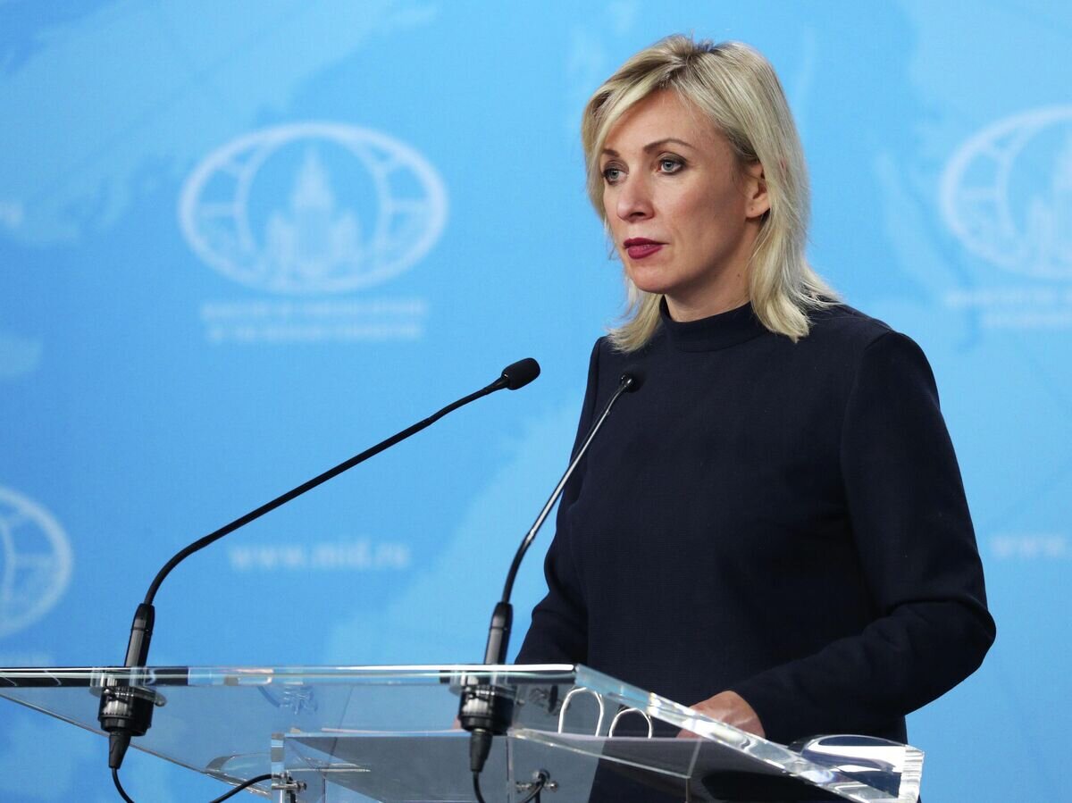    Официальный представитель Министерства иностранных дел России Мария Захарова во время брифинга в Москве© РИА Новости / Пресс-служба МИД РФ