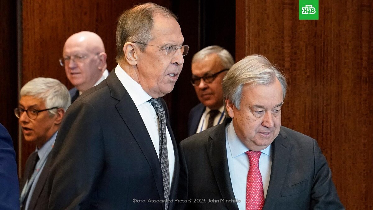    Гутерриш передал Лаврову письмо для Путина