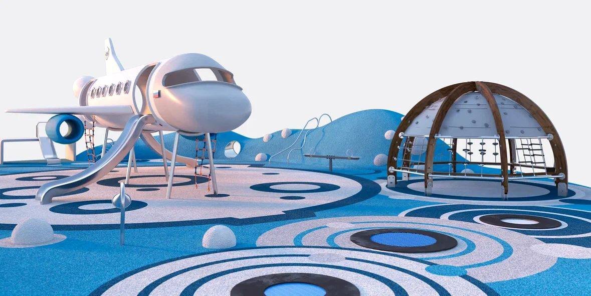 3d-визуализация проекта детской площадки Шелби