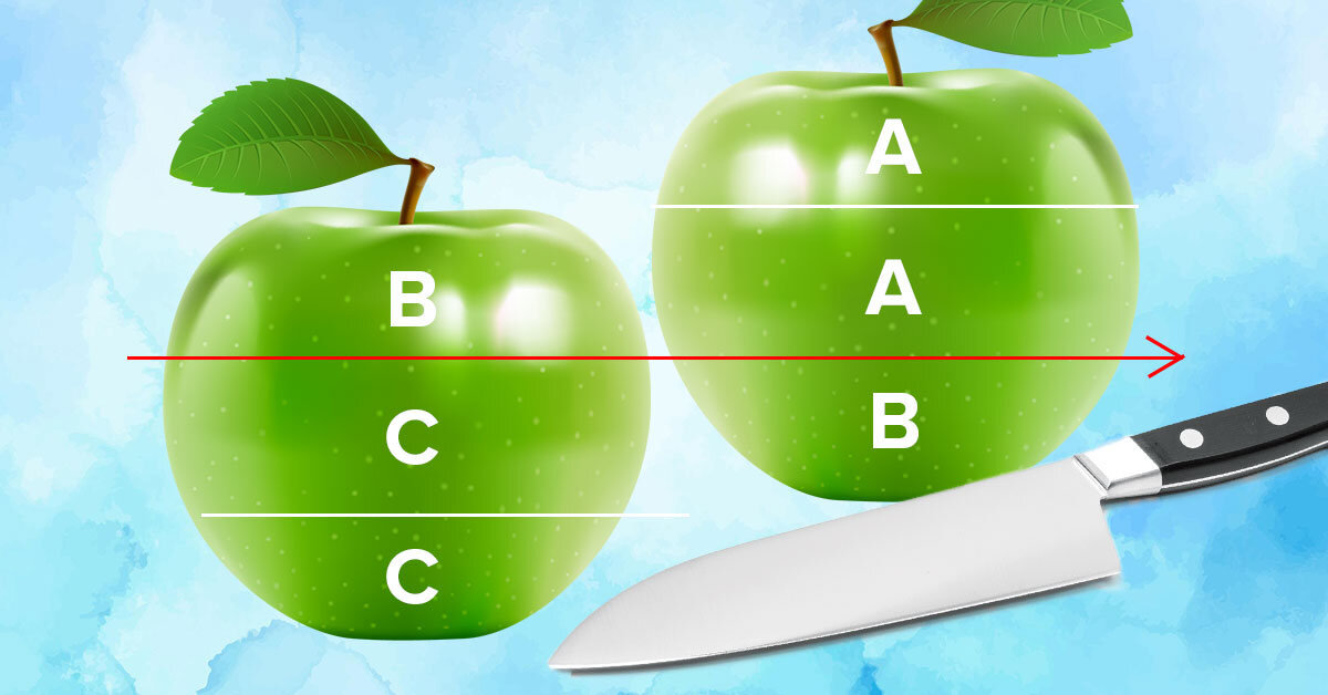 Яблоко в 2 месяца. Два яблока. Двойное яблочко. 2 Яблока разделить на 3 человек. Два яблока на троих одним движением ножа.
