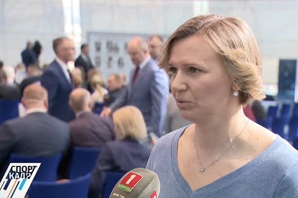    Олимпийская чемпионка Юлия Нестеренко. Скрин видео "Беларусь 5"