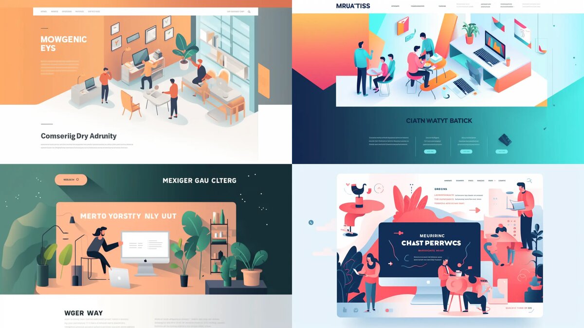 landing page for marketing agency --ar 16:9 --v 5 --q 1 --s 750 --v 5 --q 1 --s 750