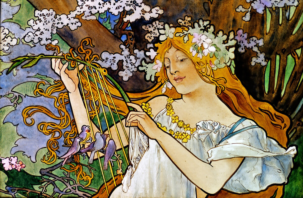 Альфонс Муха. Весна.