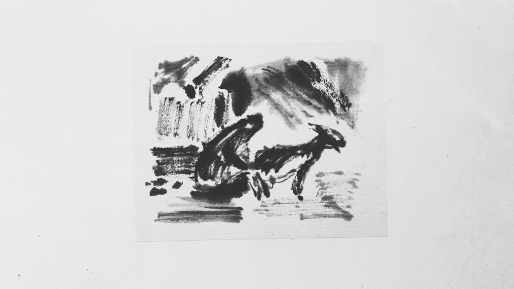 Азиатские миниатюры. 1984-1987. Рисовая бумага, акварель, китайская тушь (листайте галерею)