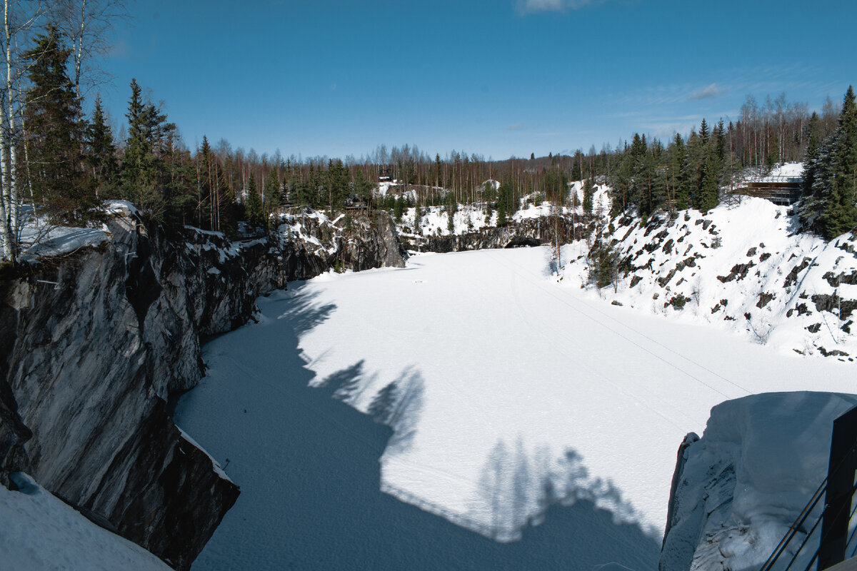 Мраморный каньон в "Горном парке Рускеала"