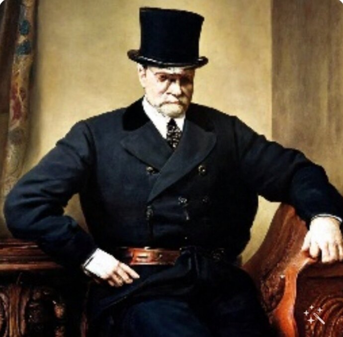 Фото автора и нейросети. Моральный тиран под личиной благочестия. 