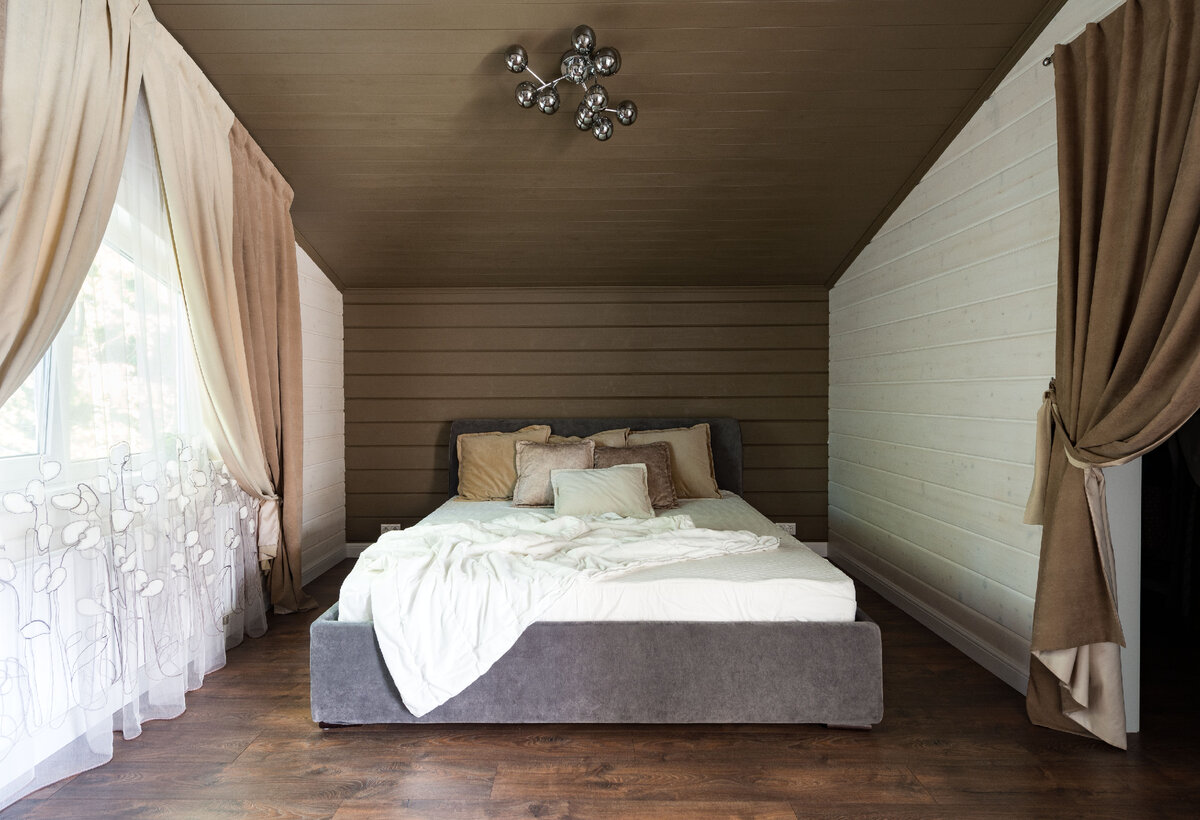 Спальня в стиле лофт - современный интерьер или способ выйти из положения?