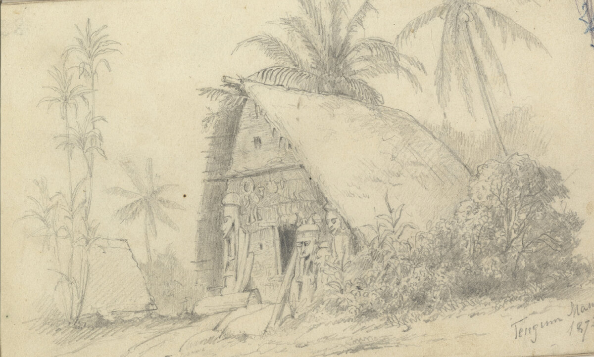 Рисунок из дневника Миклухо-Маклая | Научная библиотека РГО rgo.ru