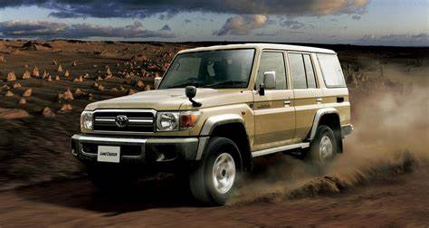      Toyota Land Cruiser 70-й серии, старожил внедорожников с парттаймом, выпускается по наше время.