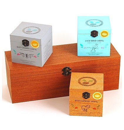 VIP-набор кофе: Копи Лювак, Жаку Бёрд, Летучая мышь, 14 000 руб.