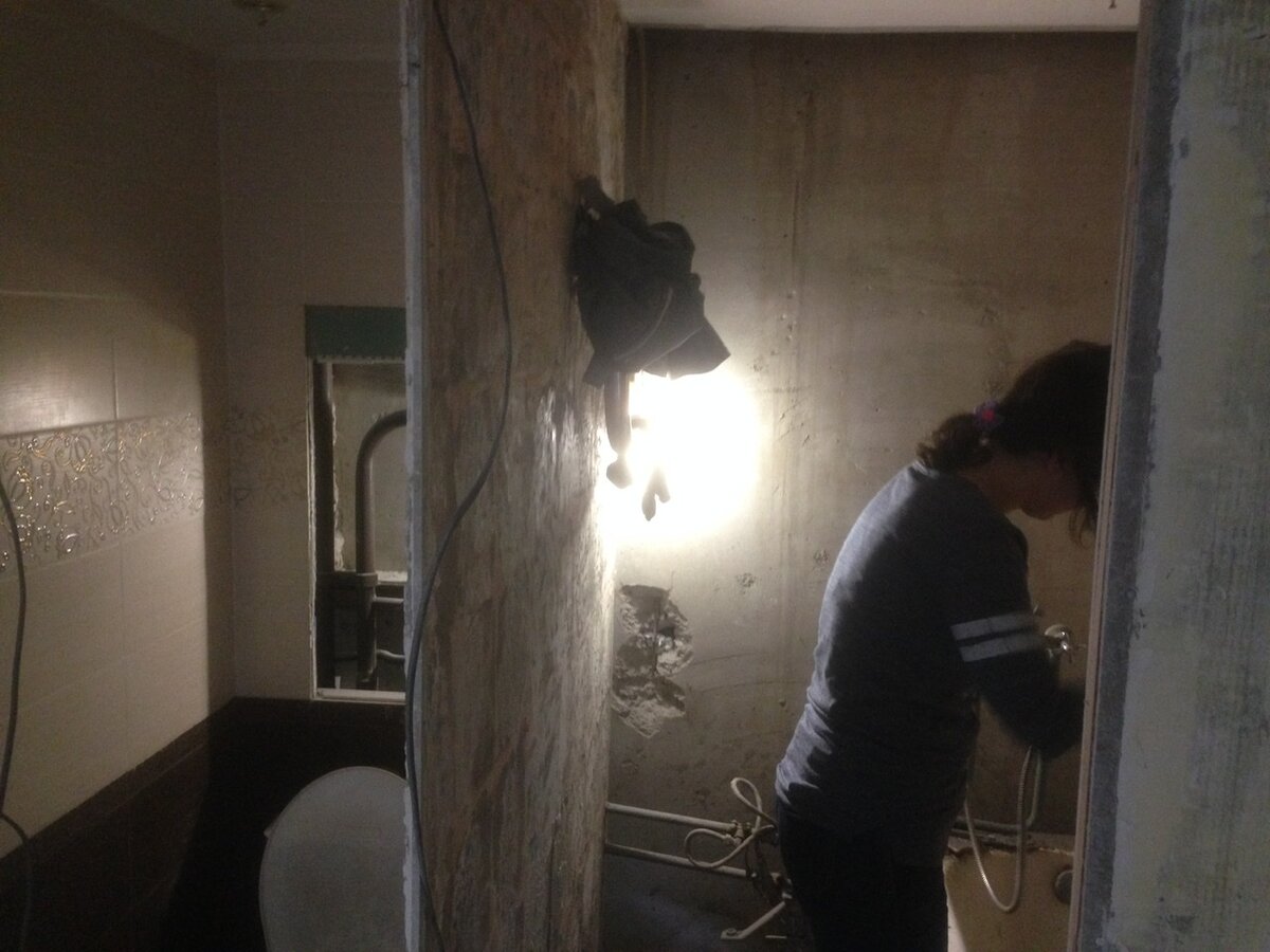 Ванная/туалет частично отделаны