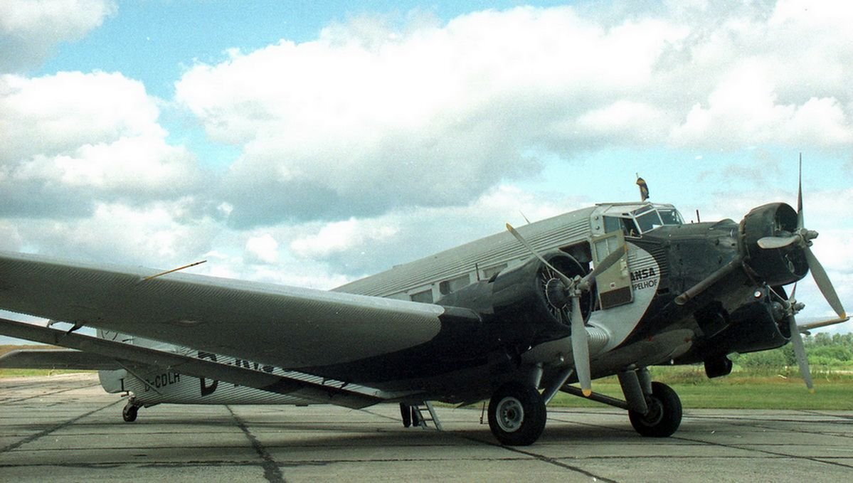 Юнкерс Ю-52 в Мекленбурге, 1996 год. Фото: Hajotthu / wikipedia.org