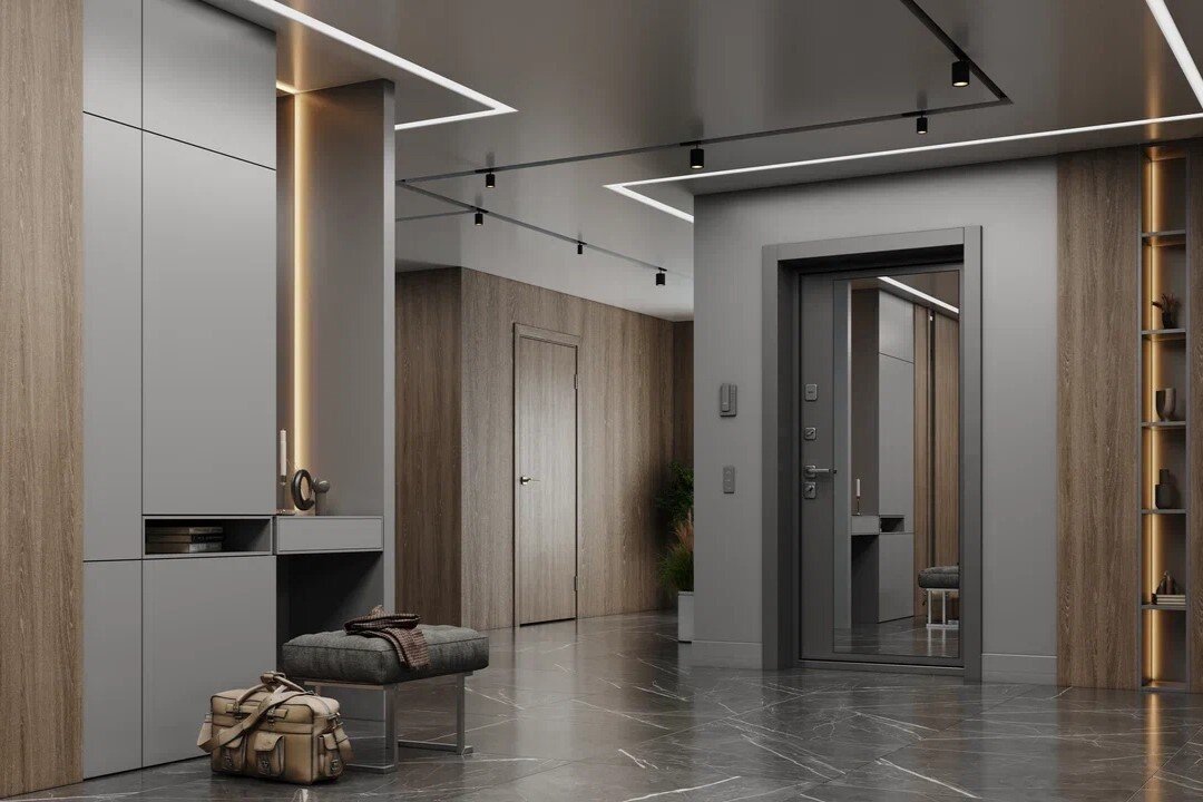 Дизайн большой прихожей