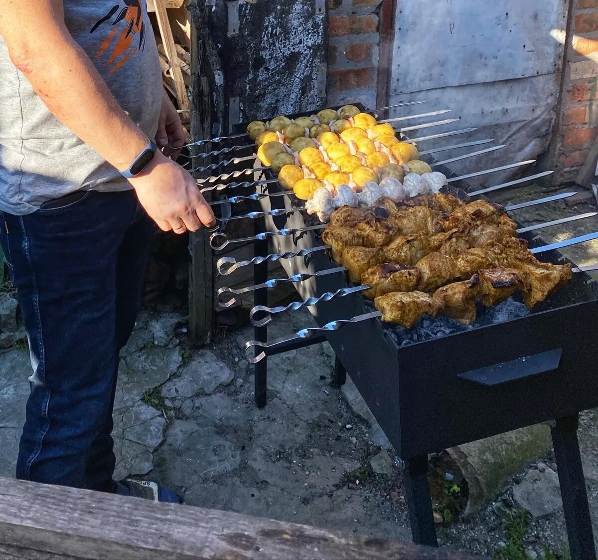 Шашлыки фото на мангале