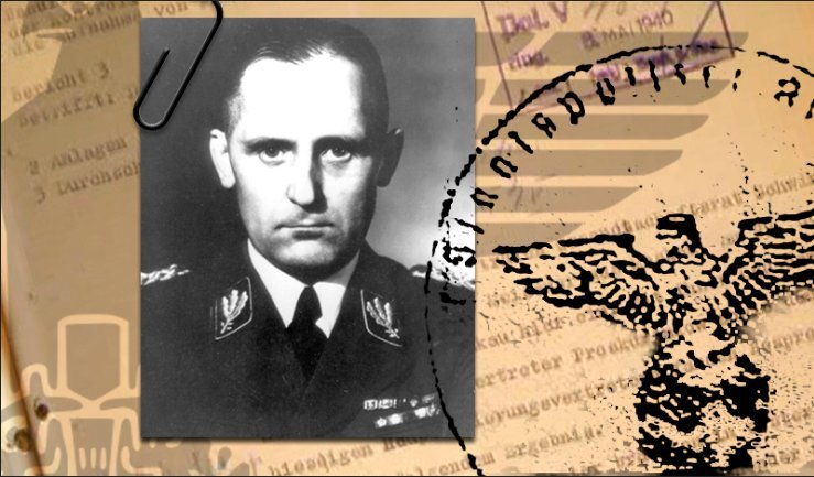 Страница досье Г. Мюллера. Фото из открытых источников Интернета.