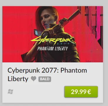     Цена Phantom Liberty в GOG