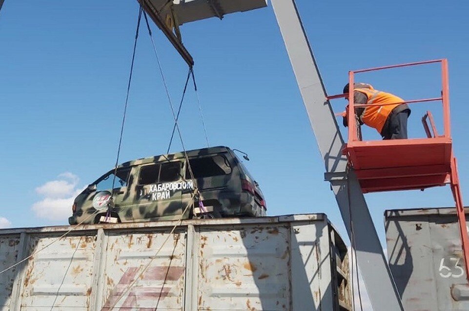    Машины уже отправились в Ростов Фото: ОНФ Хабаровского края