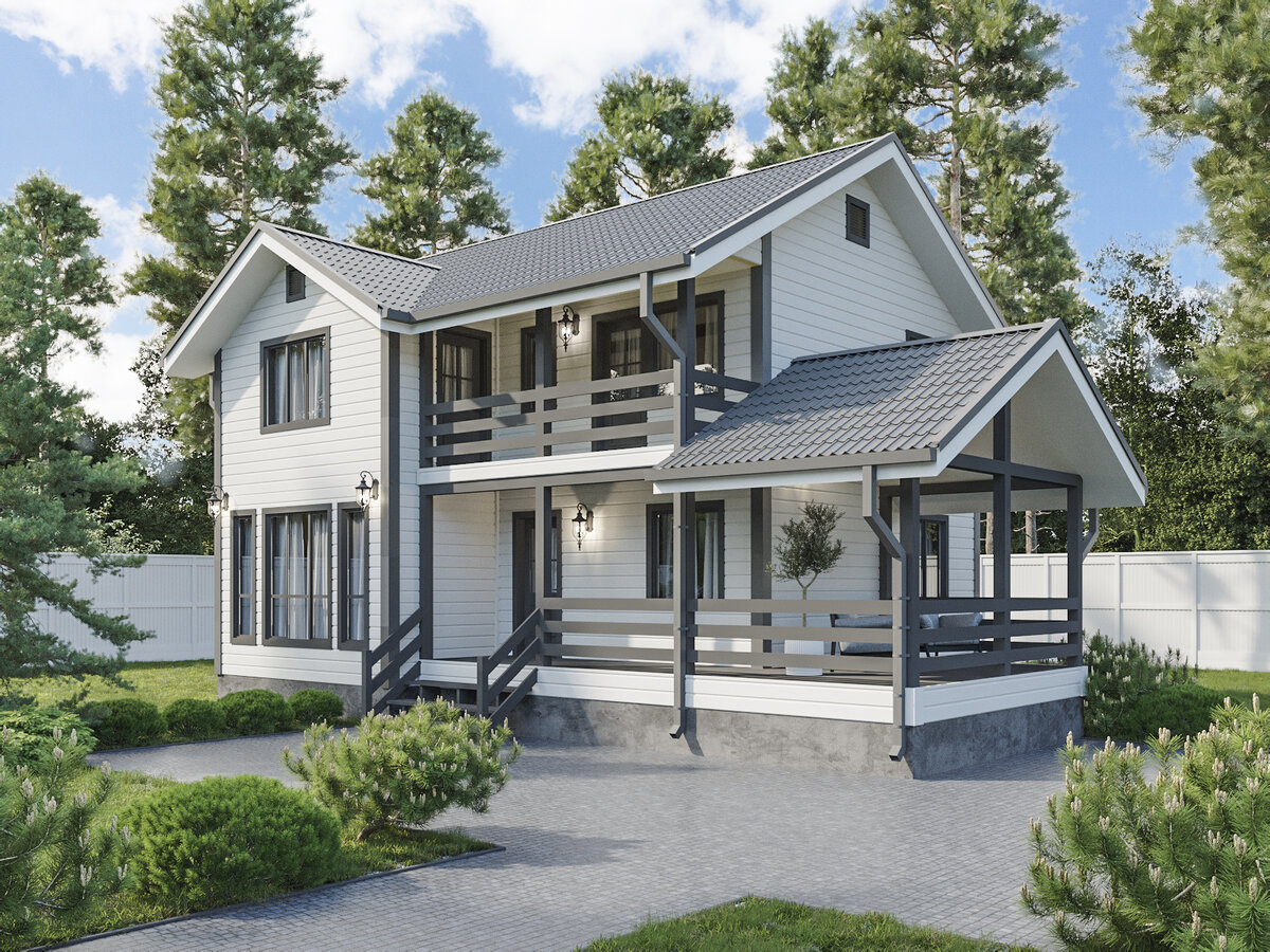 Комбинированный дом - прекрасная альтернатива дому из бревен или бруса