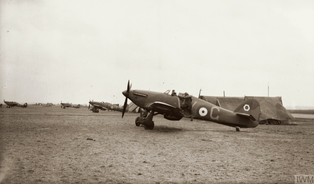 Hawker Hurricane Mk.I британских Королевских ВВС, 1940 год.