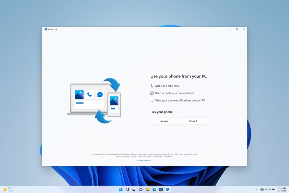   Связь с телефоном