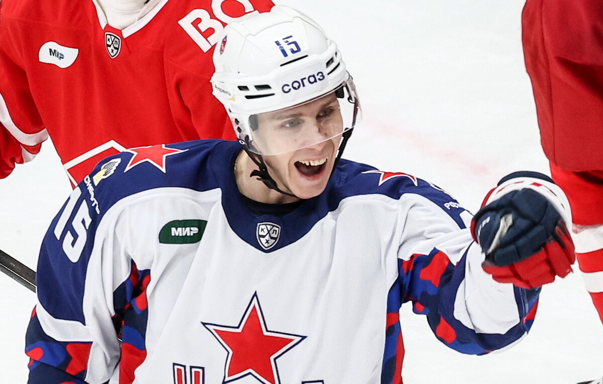    Нападающий ЦСКА Павел Карнаухов  Валерий Шарифулин/ТАСС