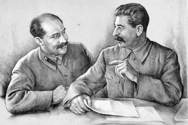      Каганович и Сталин, фото из открытых источников.