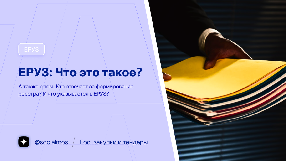 ЕРУЗ: Что это такое? Кто отвечает за формирование реестра? Что указывается  в ЕРУЗ? | Госзакупки и Тендеры | Авторский блог | Дзен