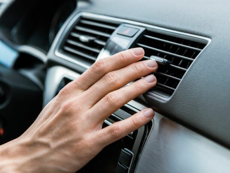 Слабо дует воздух из дефлекторов