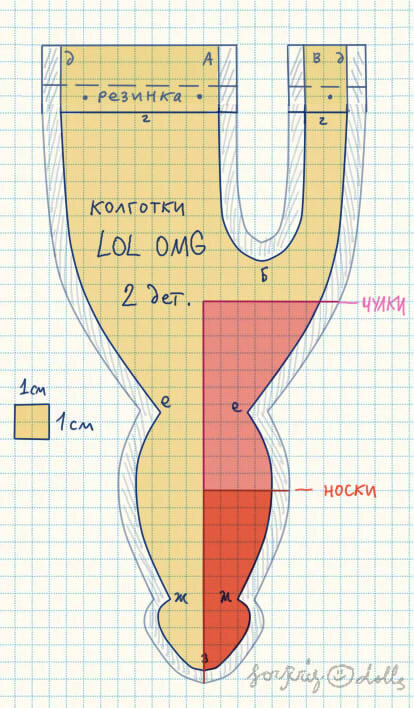Выкройка в натуральный размер, можно перерисовать по клеточкам или перевести с экрана.