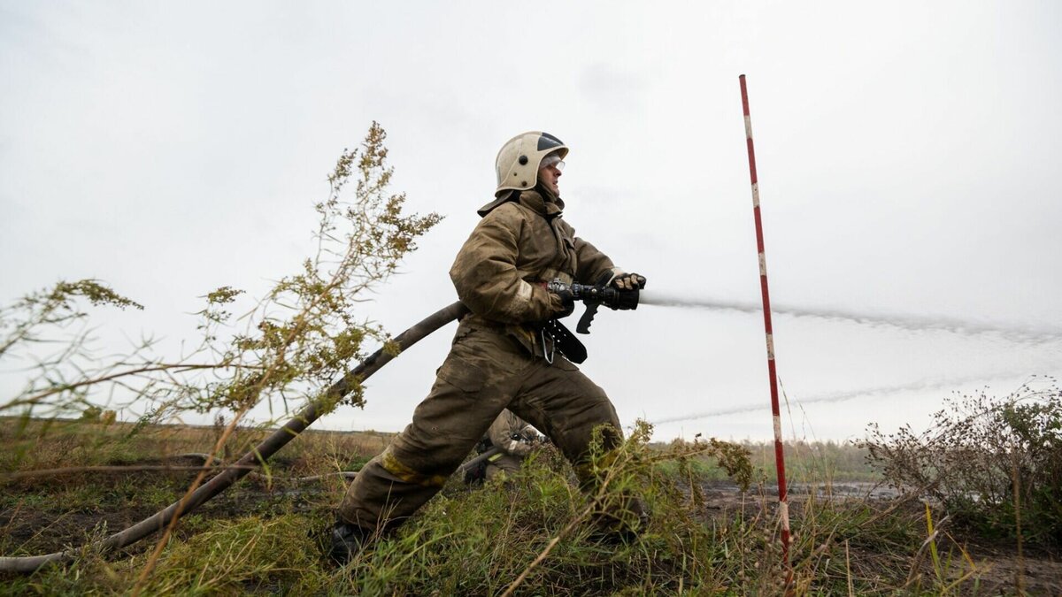     Возгорание началось на открытой территории. Фото с места происшествия появились в сети.