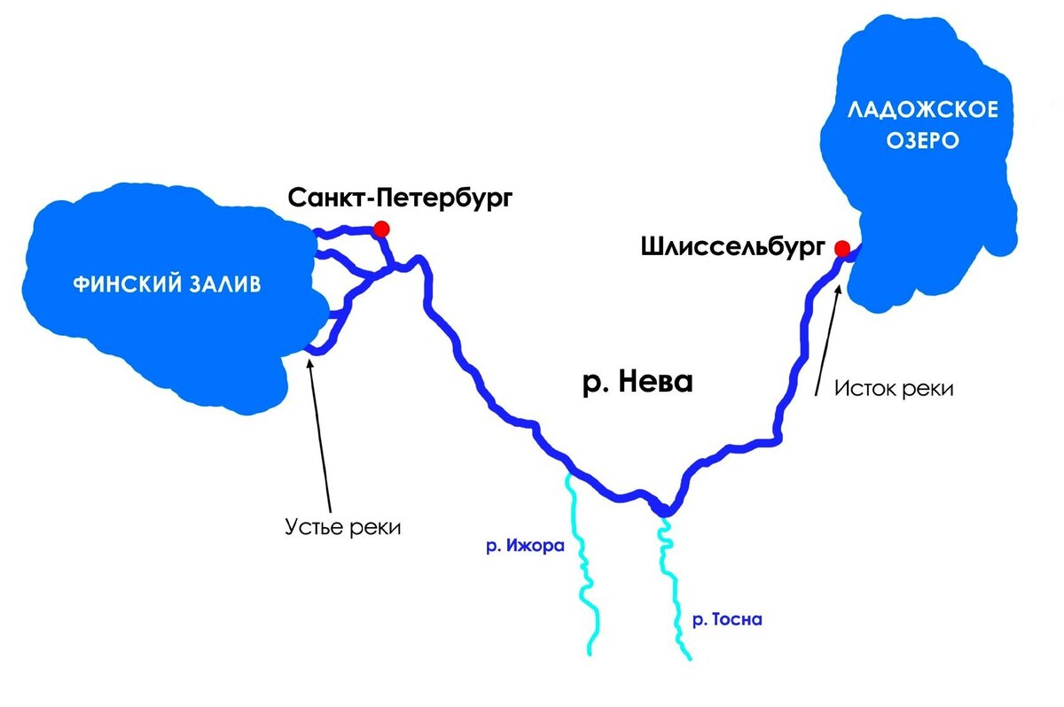 Нева описание реки по плану 6 класс