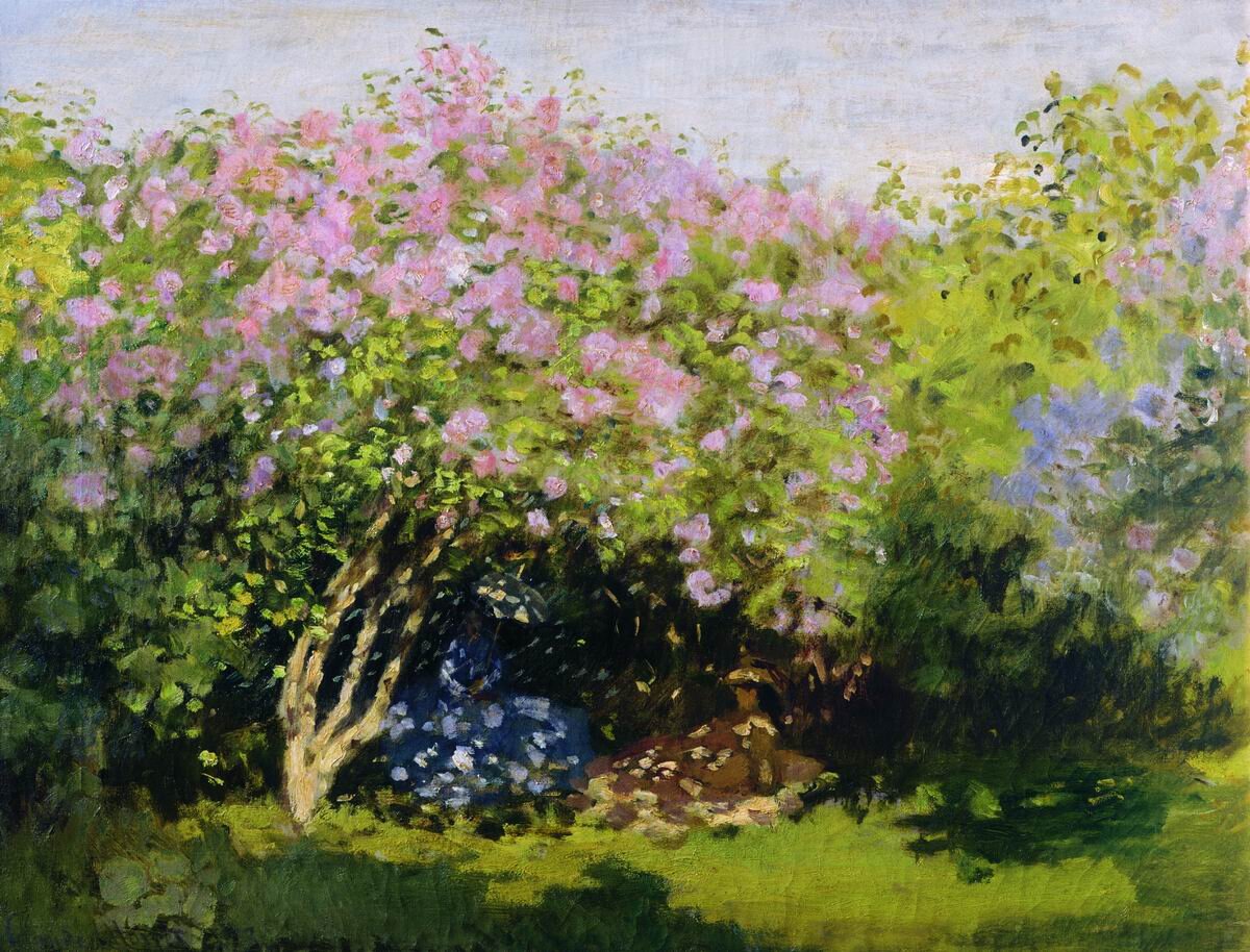 "Сирень на солнце", Клод Моне, 1872-1873.