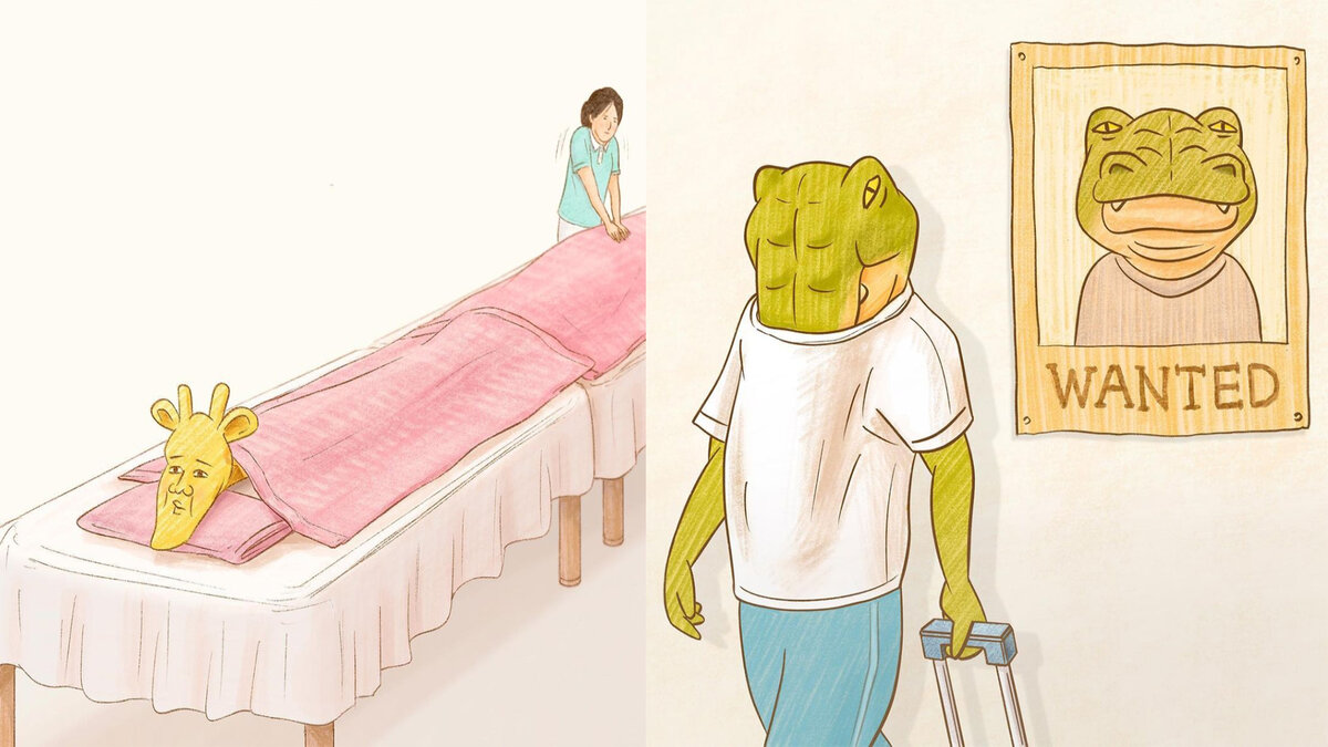 Художник из Японии создает иллюстрации, которые наводят на размышления ...