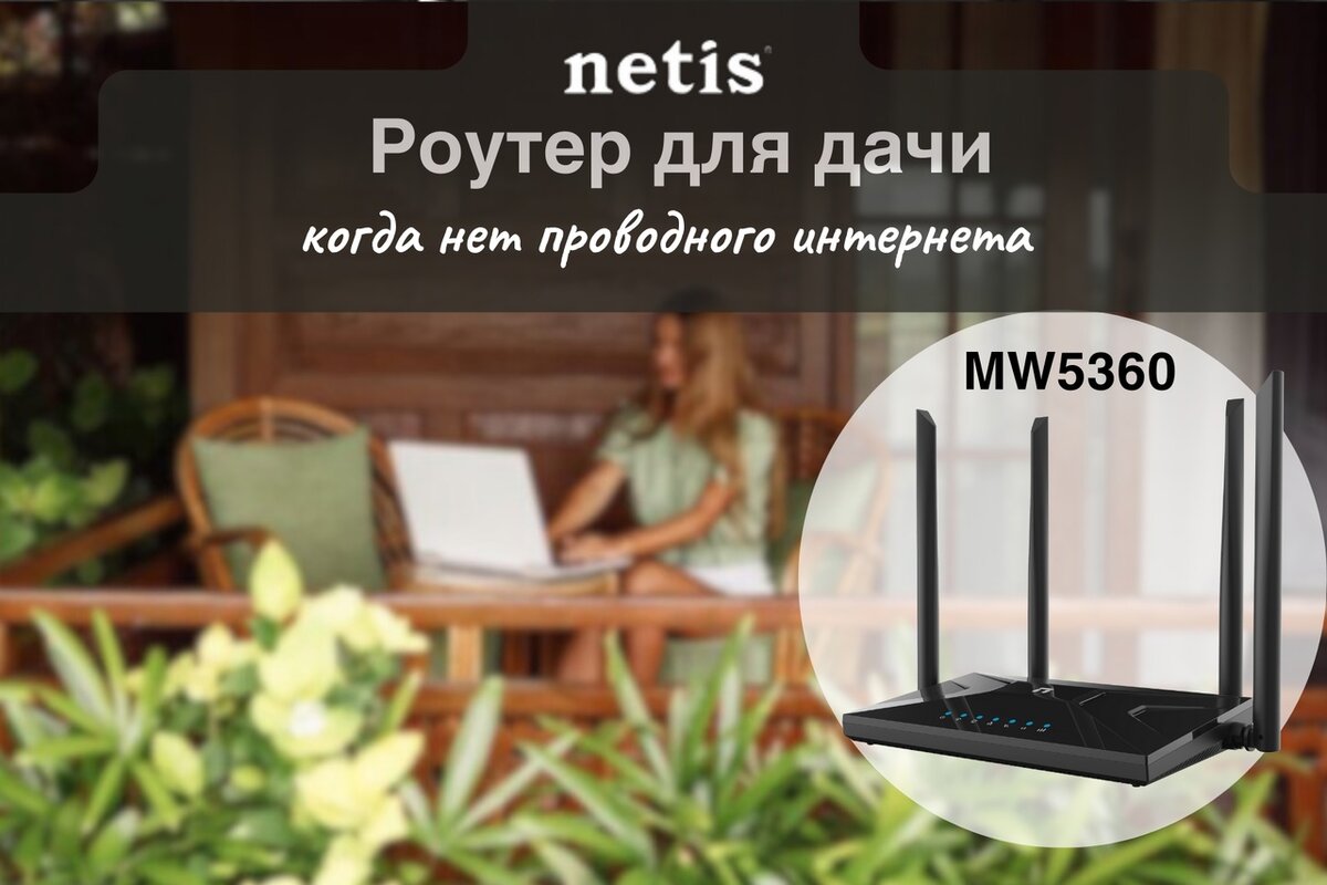 Роутер с сим-картой на дачу netis MW5360 | Netis Systems | Дзен