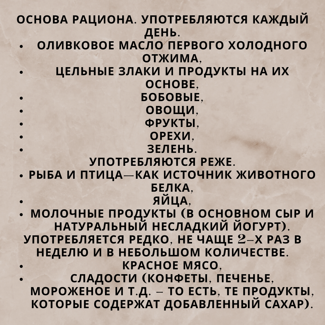 Лишний вес, возраст мозга и средиземноморская диета. Делюсь опытом  похудения, меню, рецептами - мой результат минус 63 кг | 