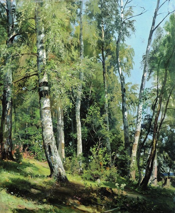 Шишкин Иван Иванович Березовая роща 1896. Ярославский художественный музей