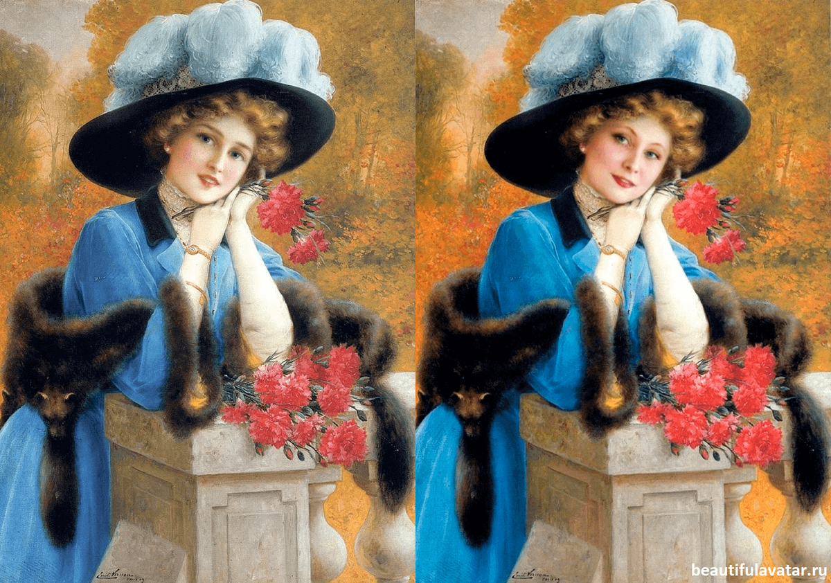 100%✔️ Крутые аватары с вашим лицом на основе портретов. | Эмиль Вернон (Emile Vernon) - история написания картины: «Гвоздика - знак любви»