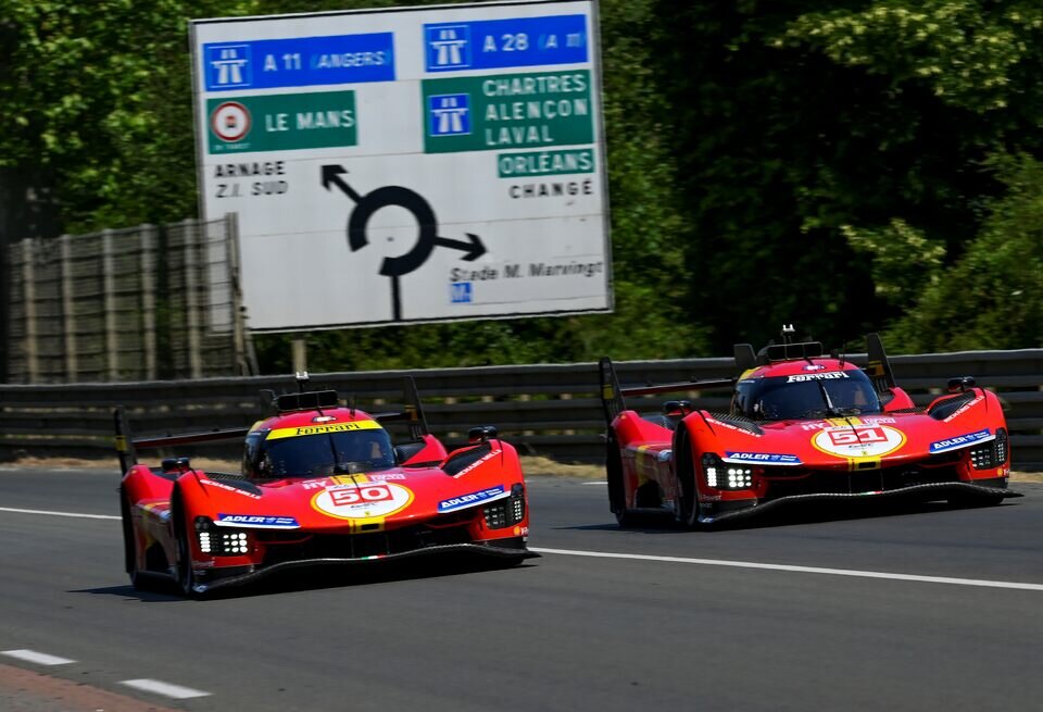    Ferrari оформила дубль в первой квалификации в Ле-Мане, Квят прошёл в СуперпоулFerrari